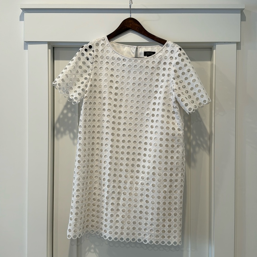 White Tahari Dress - Size 10